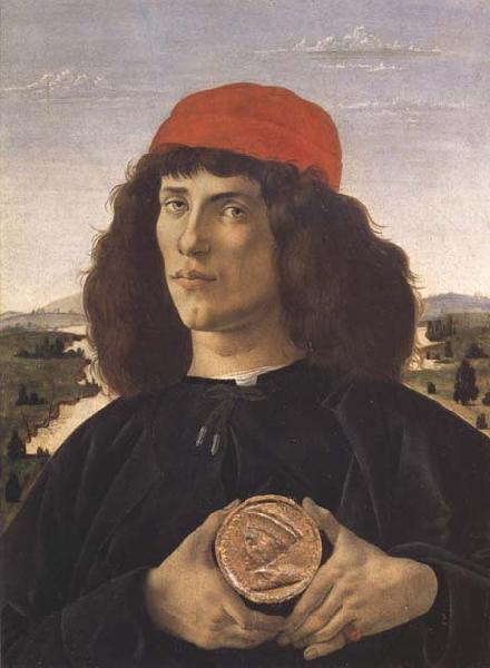 Sandro Botticelli Portrait of a Youth with a Medal